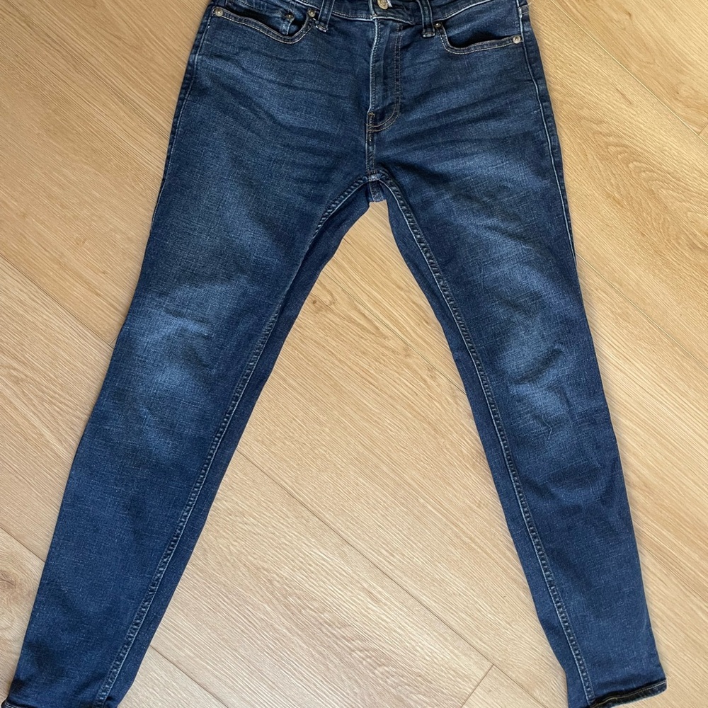 Hollister Low Rise Denim Blue Super Skinny Jeans Size 30 W 30 L